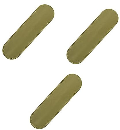 Operitacx 3stücke Leder Stiftbeutel Einzelner Stifthalter Für Füller Kugelschreiber Olivgrün Große Handgefertigte Lederstiftbox Eleganter Und Funktionaler Schreibzubehör Für Büro Und