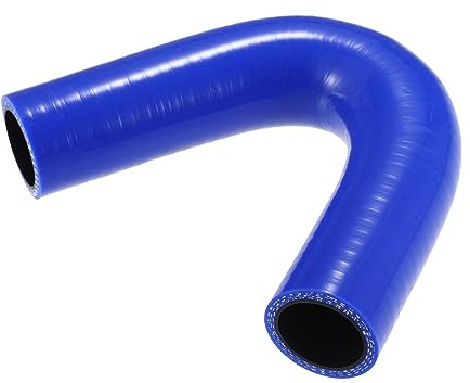 QUARKZMAN Tubo Silicone Accoppiatore Auto Blu 1 Pezzo 135° | Diametro Interno 25mm, Esterno 35mm, Lunghezza 100mm, Spessore 5mm, Temperatura -60°C A 300°C, Universale Per Auto