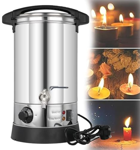 Cashwise Candle Making Pouring Pot, Electric Hot Plate for Melting Wax, Candle Wax Melting Pot with Heat-Resistant Handle and Heating Pour Spout, Candle Making Kit for Adults Beginners,8L