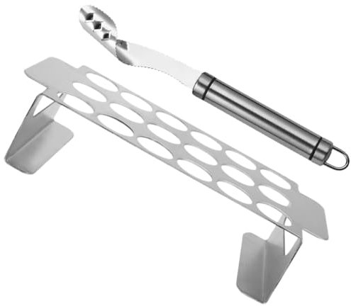 ABOOFAN Grille De Gril Jalapeno Avec Poignée Outil De Vide-Piment Capacité Pilon En Acier Inoxydable Cuisses De Poulet Ailes Rôtissoire Barbecue Pour Accessoires De Four Fumeur