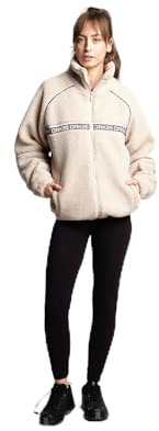 OAK25 Teddyfleece Jacke Damen & Herren - Everyday Fleece - Unisex Sherpa Fleecejacke für Herbst & Winter - Teddy Jacke mit reflektierenden Details - Fleece Jacke