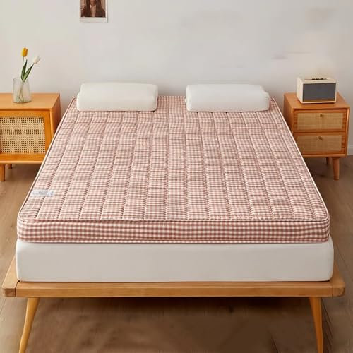 Japanische Bodenmatratze, Futon-Matratze, faltbar, aufrollbar, Schlafmatte für Haus, Gäste, Camping, Reisen, Couch, tragbare, verdickte Schlafmatte mit guter Unterstützung (schwarz, 90 x 200 x 9 cm)