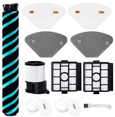 Jegehoyo 13 Pcs Replacement Set for Shark IP3251UKT Vacuum Cleaner, Main Brush, HEPA Filter, Filter Sponges, Base Station HEPA Filters, Cleaning Brush