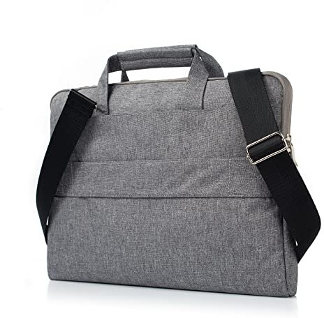 Tablet PC-fodral 12-tums laptopväska, axelväska, skyddande bärväska, kompatibel med MacBook Air 11 tum, kompatibel med MacBook 12, bärbar datorväska, axelväska, surfplatta, handtag, väska Skydd(Gris)