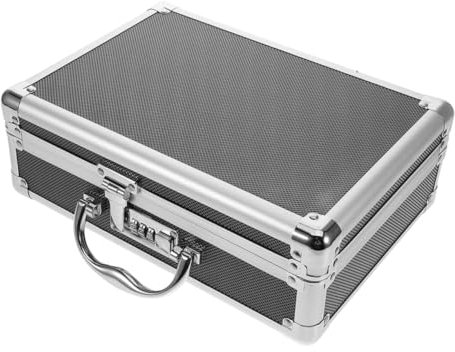 UKCOCO Coffret De Rangement Outils Aluminium avec Poignée Boîte à Outils Portable pour Maison Bureau Voyages Organisation Accessoires