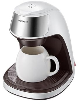 YUANYIYS Electric Coffee Machine Automatic Dripping Home Office Multi-function Coffee Maker Brew Tea Coffee Powder Ceramic