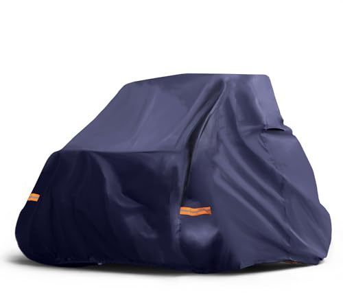 X AUTOHAUX UTV Cover for Polaris RZR Turbo R Sport 127.95Lx74.02Wx74.41H | Navy Blue, 210D-PU Cloth, Sun rain protection, for Polaris RZR Turbo R Sport/Ultimate/Premium 2 Seaters, Waterproof
