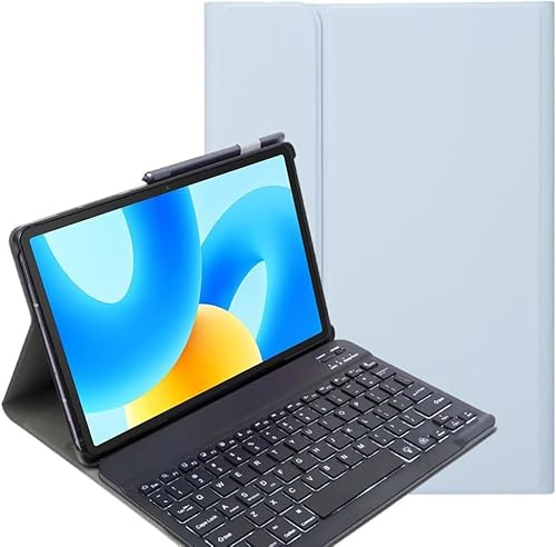 YHFZR Funda Teclado Español Ñ para OPPO Pad SE Tablet 11 Pulgada, Español Slim Teclado Keyboard Case con Magnético Desmontable Inalámbrico Bluetooth para OPPO Pad SE Tablet 11 Pulgada, Azul