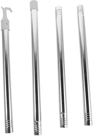 Gatuida Varilla De Empuje para Persianas y Cortinas Telescópica De Acero Inoxidable Varilla Ajustable Gancho Fácil De Usar para Dormitorios y Ventanas Altas