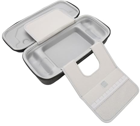 Yctze Hard Travel Carrying Steam Deck Handheld-Konsole Carry Hard Integrierter Speicherkartensteckplatz Ständer Schützende Reisetasche mit Griff Steam Deck Schützende Travel-Videospiele/ (dunkelgrau)