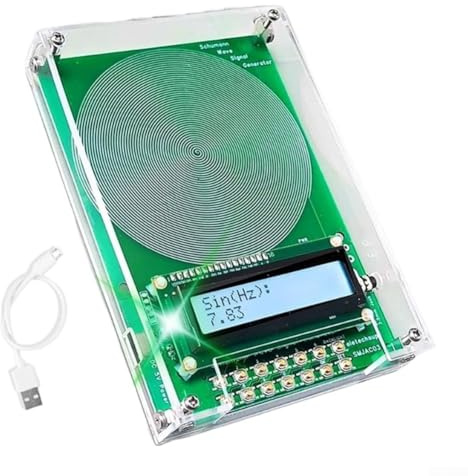 Generatore di Frequenza V2 Con Frequenza Regolabile Da 0,1Hz A 30KHz Con Risonanza SchumannWave 7,83Hz USB E Opzioni Di Alimentazione DC Per Alleviare Lo Stress