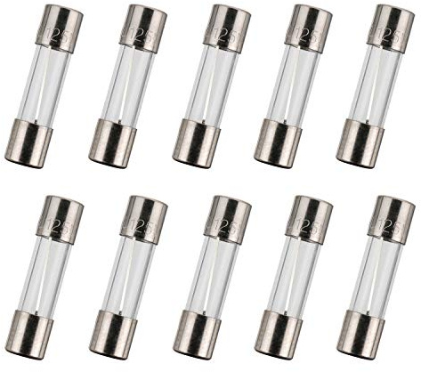 BOJACK 5x20 mm 4 A 4 amp 125 V 125 Volt 0.2x0.78 Inch F4AL125V Fast-Blow Glass Fuses (Pack of 10)