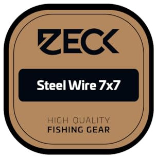 Zeck Angeln Raubfischvorfach Stahlvorfach Meterware - 7x7 Steel Wire 6kg 5m