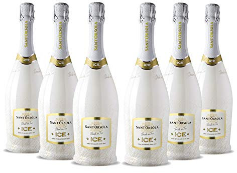Sant'Orsola ICE Demi-Sec Schaumwein 6 Flaschen Champagner (6 x 0.75 l)