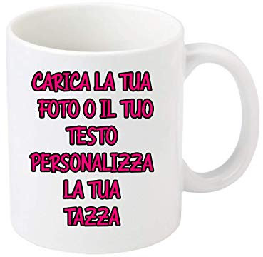 Little Flight TAZZA IN CERAMICA Personalizzata con Foto e Scritta Stampata PER MICROONDE DA 325 ML PER BEVANDE CALDE o FREDDE