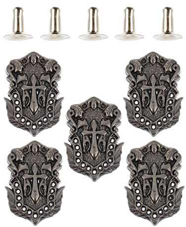 10 STK Dekorative Accessoires Spike- -Stollen Kreuz Nieten Leder Handwerk Nieten Set Legierte Stern Aus Leder Für Metall Zinklegierung Kleidung Lederjacke