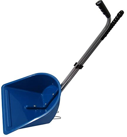 Horse Poop Scoop and Rake (Manure Equestrian Heavy Duty Lightweight Blue)