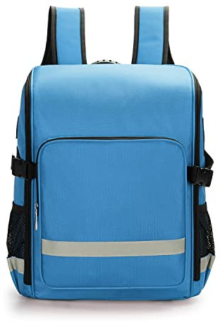 YuanDiann Erste Hilfe Rucksack Leer, Groß Notfalltasche Rettungstasche, Medizinische Trauma Tasche mit Tragegriff für Rettung, Taktische, Pflege Blau