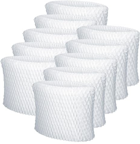 Sillar 10x Ersatz Filter, Kompatibel mit Philips Luftbefeuchter HU4706, HU4706/11, Ersetzt Luftbefeuchtungsfilter Philips HU4136 Für Luftbefeuchtungsfilter - 10er Pack Filterset