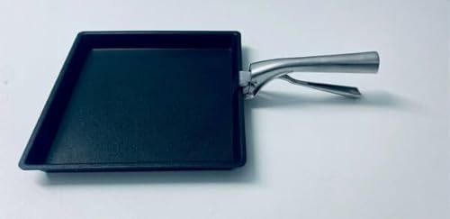 AMT Gastroguss Snack - Schale eckig für Speed-Ofen, 26 x 26 cm, 3 cm hoch, glatter Boden, Aluguss (Aluminium), Lotan® Antihaft-Veredelung für Kochen mit Antihafteigenschaften, AMZN-SO-32626