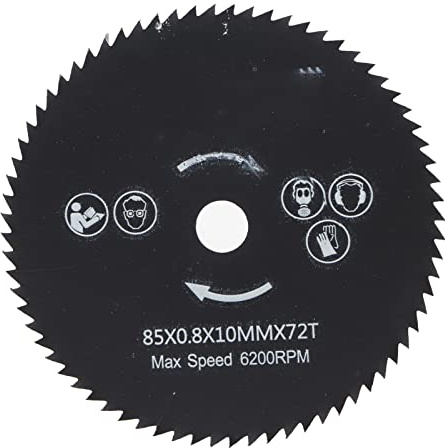 Mini Handkreissäge, Holz-Trennscheibe, 85 mm x 10 mm, 72 Zähne, HSS Kreissägeblatt Trennscheibe für Holz und Metall, Mini-Handkreissägen-Zubehör