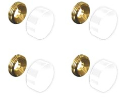 ALTUMIS - Set de 4 cache vis blancs 13 mm - Blanc