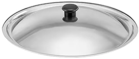 MAGICLULU Universal 11.61 Inch Stainless Steel Pot Lid Replacement Pan Cover with Bakelite Knob for Frying Boiling and Steaming Kitchen Lid for Pot Pan Skillet