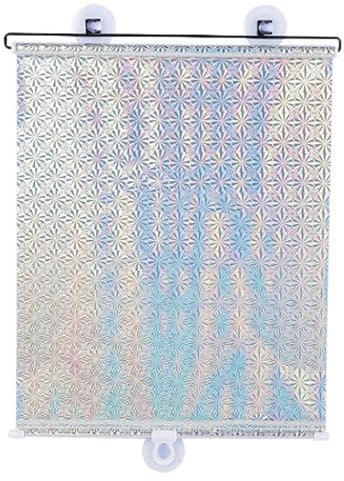 Agashi Saugnapf-Rollos, Einziehbarer Sonnenschutz Für Autos, Verdunkelungsrollos Für Fenster, Sonnenschutz-Isolierungs-Schattenvorhang, Für Zuhause, Büro, Auto/W58Xh125Cm/23X49In