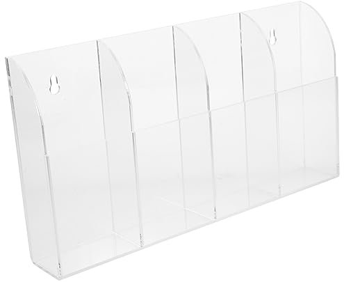 NUOBESTY Make-up-pinselhalter Wandmontage Stift Und Kleinigkeiten-aufbewahrungsbox Aus Acryl Schlichtes Und Modisches Design Für Haushalt Mit Mehreren Fächern Für Make-up-organizer Und Kosm