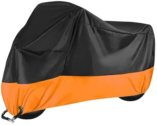 Fundas Motos para Yamaha FJR1300 FJR 1300, Exterior Cubre Moto Tela Impermeable Antipolvo Anti-UV con Hebilla Antirrobo Protector Accesorios,XXL