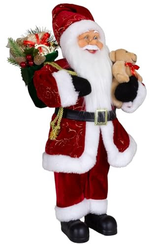 Christmas Paradise stehender Weihnachtsmann Kjeld rot Dekofigur mittel (45cm)