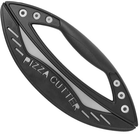 Cortador de pizza grande,Cortador de pizza con tapa,Cortador de masa para pizza | Cortador de pizza con anillo semicircular, cubierta ergonómica para cortadora de pizza de acero inoxidable