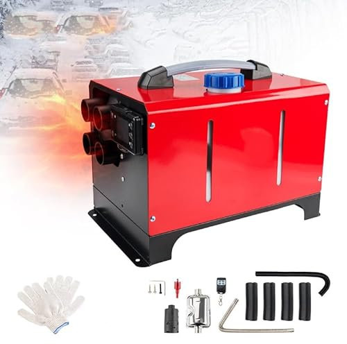 Riscaldatore ad aria diesel da 12 V 8 kW, kit riscaldatore da parcheggio con silenziatore, telecomando LCD, riscaldamento portatile a gasolio silenzioso per camper, auto, camion, barca, autobus, ca