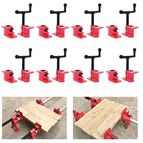 Lot de 8 colliers de serrage à vis pour tuyaux en bois - 26,5 mm - Colliers de serrage rapide et tendeurs pour le travail du bois DIY