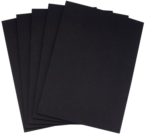 MAYJOYDIY 100Pcs A4 Schwarze Lederstrukturpapier 0.3mm Einbanddeckel-Lederoptik DIN Präsentations Bindehüllen Letter Größe Ungelocht Für Geschäftsdokumente Berichte Vorschläge Büro Schule