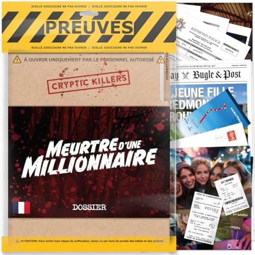 Jeu mystère sur des meurtres Non résolus - Enquête sur des Affaires Non résolues Indices/preuves des inspecteurs - Élucider Le Crime - Meurtre d'une Millionnaire