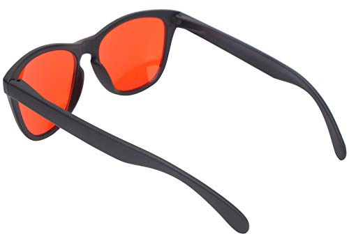 Phefop Gafas Colorblind, Gafas Correctivas de Ciencia Verdes Rojo de Marco Completo para Hombres y Mujeres, Mejora la Resolución del Color y la Mejora del Color, la Miopía y Las Gafas
