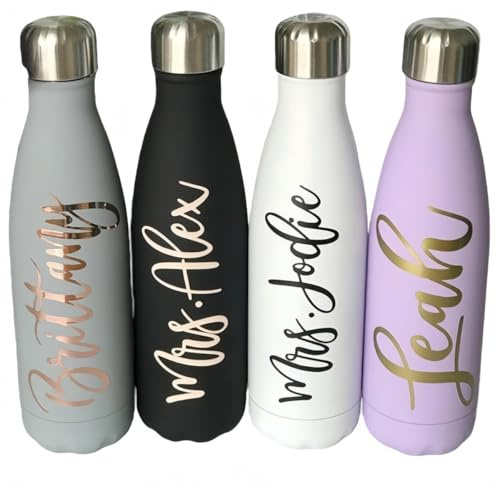 Botella De Agua Personalizada De Acero Inoxidable Con Doble Pared Y Aislamiento Al Vacío De 17 Oz, Botella Térmica Con Nombre/logotipo Para Viajes, Gimnasio Y Deportes. A Prueba De Fugas