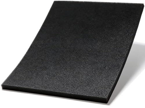 Espuma Filtro de Aire Universal, Panel Filtrante Cortable, Filtro de Espuma para Ventilación, Scooter, Cortacésped, Motosierra y Moto (310x210x10mm)