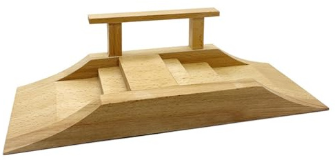 Otbushit Fingerboard Ramp Wooden Professional Finger Skateboard Ramp Realistic Fingerboard Obstacles for Boys Kids Style 2