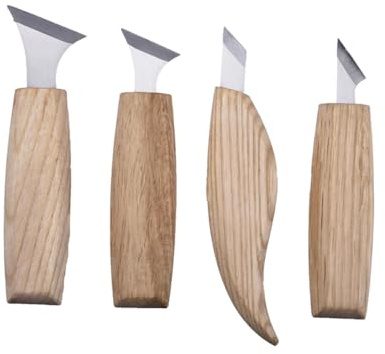 MERRYHAPY Kit de Tallado de Madera Formones de Aleación de Cromo-Vanadio, Herramienta Manual para Carpintería y Trabajos en Madera Artesanal