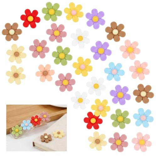 30 Stück Reißzwecken,Pinnwandnadeln Reißnägel,Heftzwecken Bunt Blumen Pinnadeln,Pins Pinnnadeln Korktafeln Die Drawing Herzförmige Kreativ Mehrfarbig Für Korktafel Fotowand Büro Zuhause Dekoration