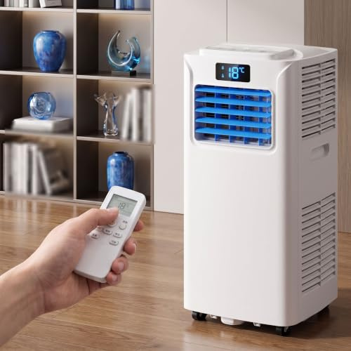 Portable Air Conditioner, Low Energy, 2 Speeds, 24h Timer, Digital Display