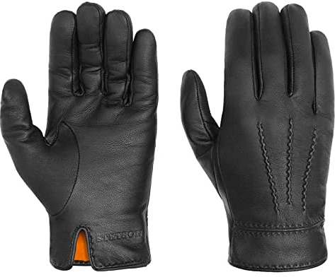 STETSON Handschuhe aus weichem Nappaleder für Herren – mit Dogs für Herbst und Winter