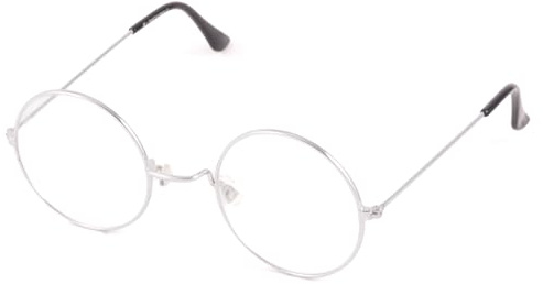 KISS TEASHADES Gafas de Vista Hombre Mujer – Hippie Vintage John Lennon & Ozzy – Montura Metálica Redonda con Patillas Finas – Lentes con Protección UV para Looks Elegantes y Casuales