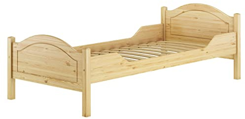 Erst-Holz®Massivholzbett Kiefer 100 x 200 mit Federleisten