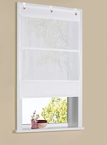 Verdi Bea 80x125 cm 1 STK Weiß Ösen, 8471488