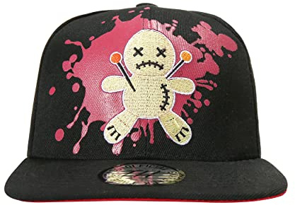 True Heads Halloween Party Voodoo Doll Black Witch Dark Curse Fancy Dress Costume Snapback Baseball Cap