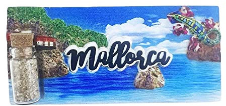 Mallorca Spanien 3D-Kühlschrankmagnet, Souvenir, Geschenk, Kunstharz, handgefertigt, Mallorca-Kühlschrankmagnet, Heim- und Küchendekoration, Kollektion