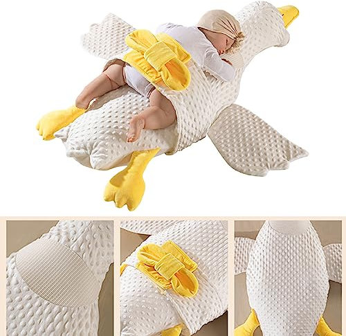 Beruhigendes Baby-Schlafkissen, Abnehmbares Baby-Auspuffkissen aus Reiner Baumwolle für das Schlafzimmer (Anti-Erstickungs- und Fliegen)